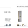 ALİZE teknik çizim ALİZE Banyo Dolabı teknik çizim ve ölçüler - Vita Mobilya