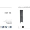 ATLAS teknik çizim ATLAS Banyo Dolabı teknik çizim ve ölçüler - Vita Mobilya
