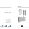 DİVA teknik çizim DİVA Banyo Dolabı teknik çizim ve ölçüler - Vita Mobilya