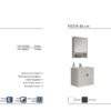 FİESTA teknik çizim FİESTA Banyo Dolabı teknik çizim ve ölçüler - Vita Mobilya
