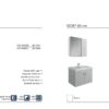 SEDEF teknik çizim SEDEF Banyo Dolabı teknik çizim ve ölçüler - Vita Mobilya