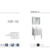 SEDİR Banyo Dolabı teknik çizim ve ölçüler - Vita Mobilya