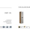 TUTKU teknik çizim TUTKU Banyo Dolabı teknik çizim ve ölçüler - Vita Mobilya